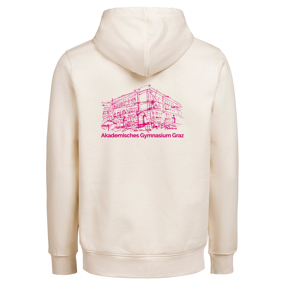 Akademisches Gymnasium Graz - Unisex Full Zip Hoodie "Owl" Organic