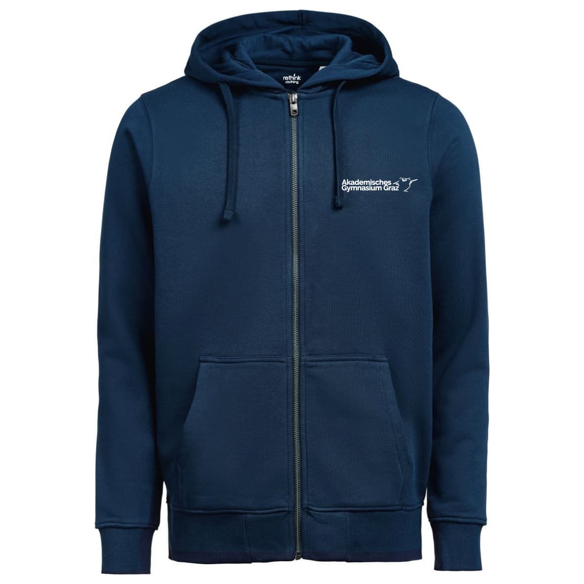 Akademisches Gymnasium Graz - Unisex Full Zip Hoodie "Essential" Organic