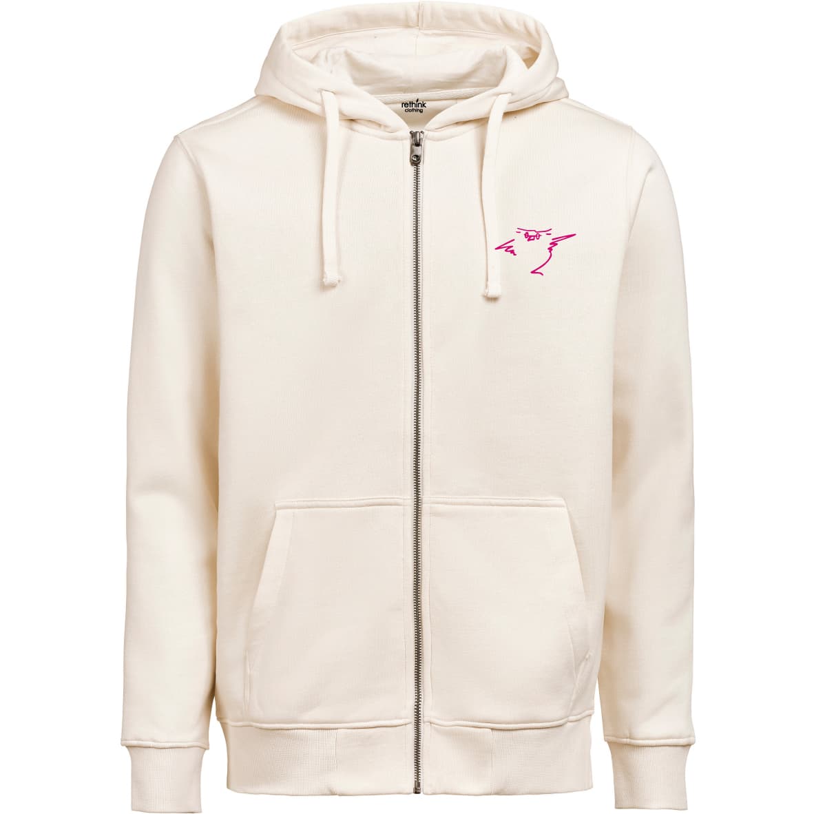 Akademisches Gymnasium Graz - Unisex Full Zip Hoodie "Owl" Organic