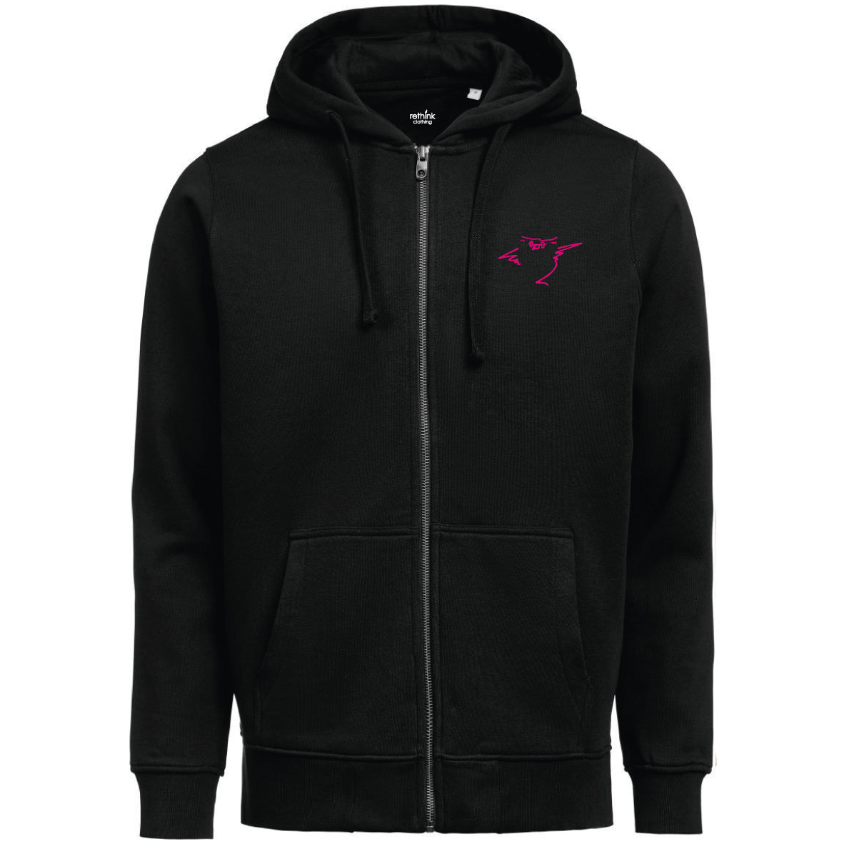 Akademisches Gymnasium Graz - Unisex Full Zip Hoodie "Owl" Organic